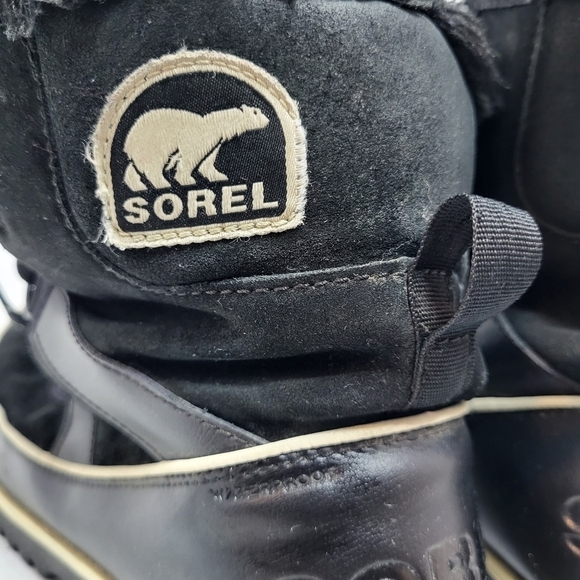 Sorel Black Winter Boot Size 8 - Picture 7 of 12